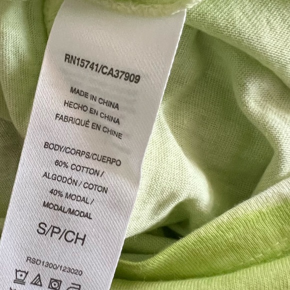 Splendid 2-Piece Cropped Tee & Scrunchie Mojito Long Sleeve Size S NWT $32 - Picture 10 of 11